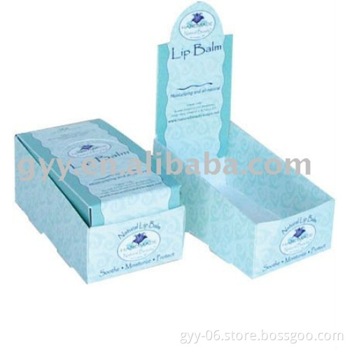 Soap display box in corrugated cardboard material